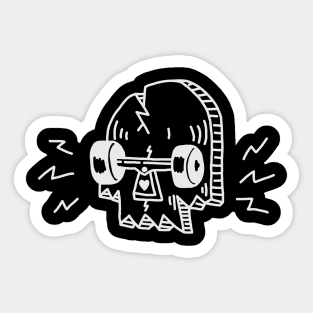 SKULL OF SKATEBOARD Sticker